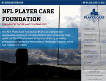 Tablet Screenshot of nflplayercare.com